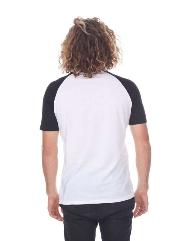 3601 Men's Short Sleeve CVC Blended Crew Neck Raglan