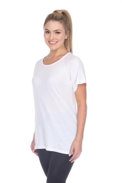 3002 Junior's Scoop Neck Short Sleeve Boxy Straight Tee