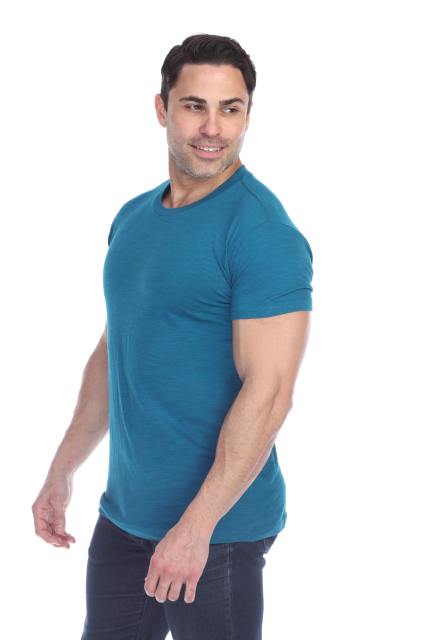 6550 Men's Short Sleeve Cotton Slub Tee
