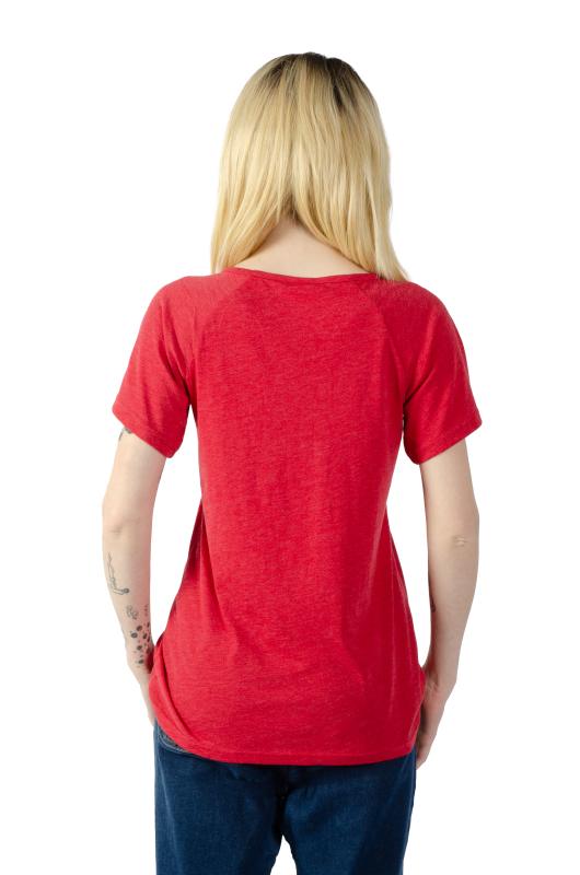 3002 Junior's Scoop Neck Short Sleeve Boxy Straight Tee