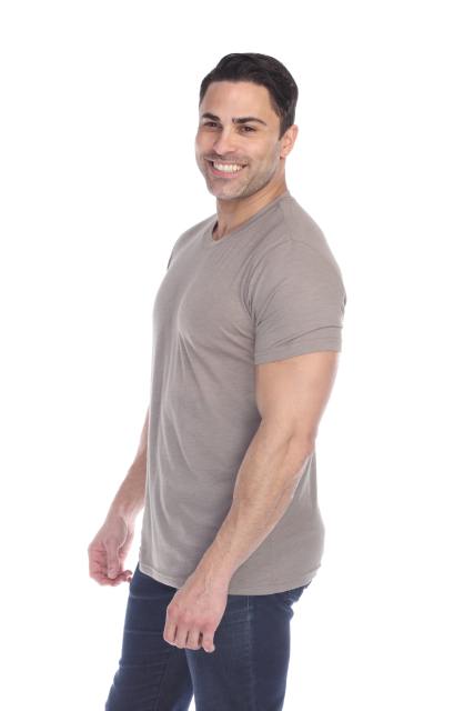 3600 Men's Short Sleeve CVC Blended Crew Neck Tee