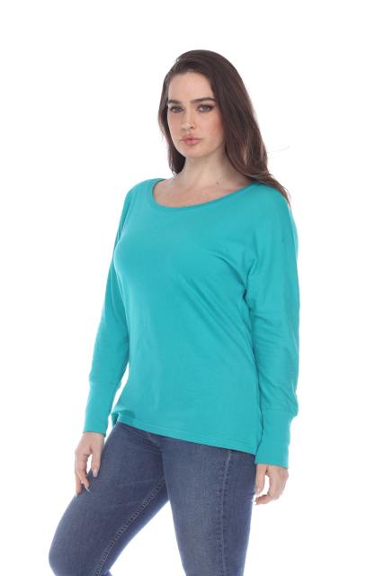 1101 Junior's Kimono Long Sleeve Hi-Lo Tee