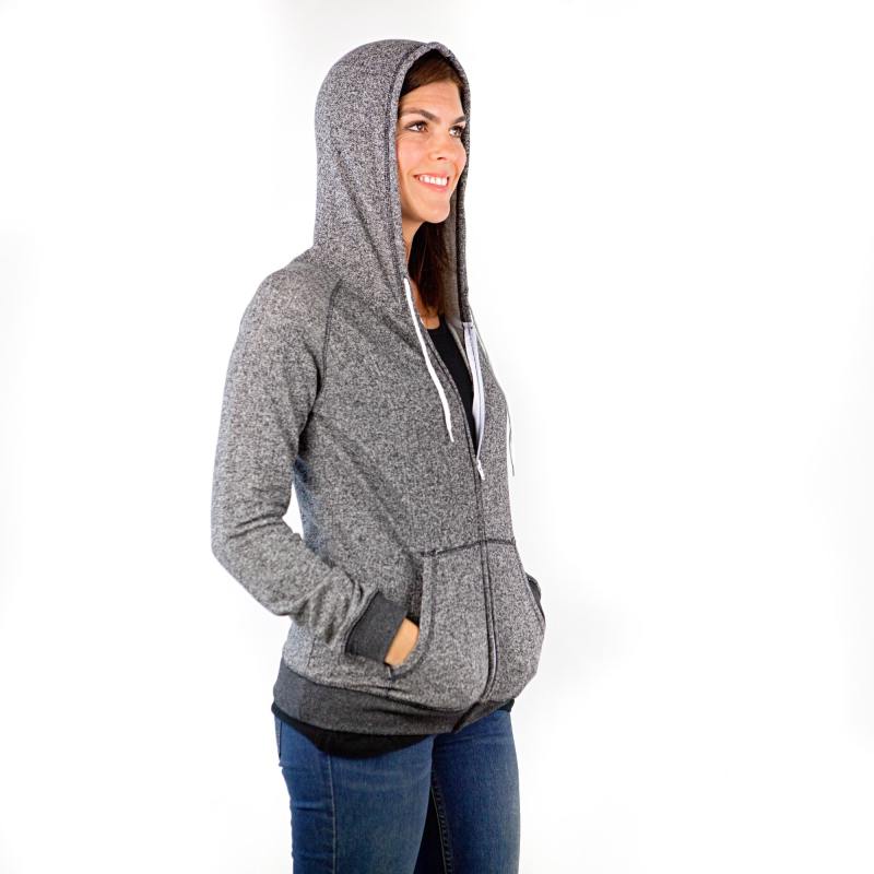 7892 Ladies French Terry Long Sleeve Zip Hoodie