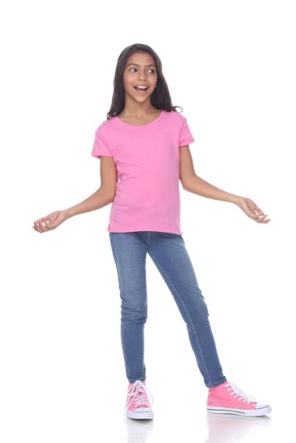 1000G Girls Cap Sleeve Crew Tee