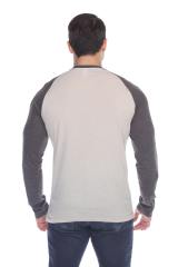 3701 Men's Long Sleeve CVC Blended Crew Neck Raglan