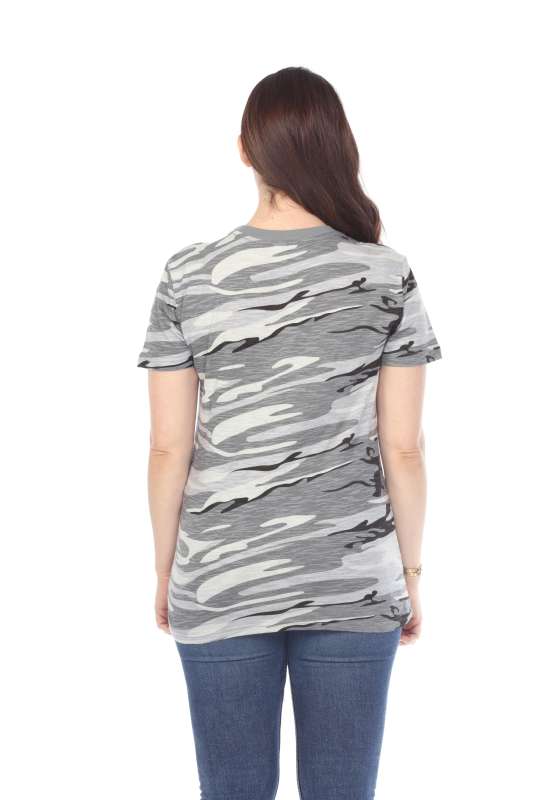 4002C Junior Camo Print Essentials Loose Body Tee