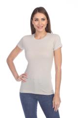 1000 Junior's Luxury Cap Sleeve Crew Neck Tee