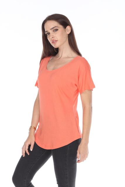 3905 Junior's Bamboo Blend Curve Hem Dolman