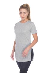 3308 Junior's Viscose Short Sleeve Vented Tee