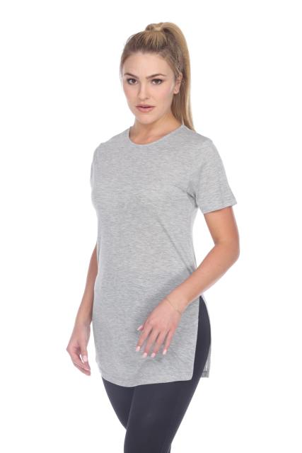 3308 Junior's Viscose Short Sleeve Vented Tee