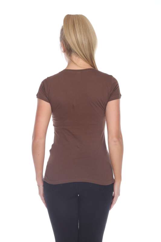 5003 Juniors Cap Sleeve "Tear Drop" V-Neck Tee