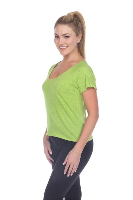 1202 Junior's Cotton Nub Short Sleeve Crop Box Tee