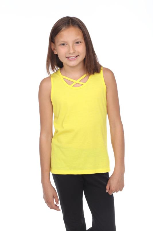 9211 Girls Cross Strap Front Tank