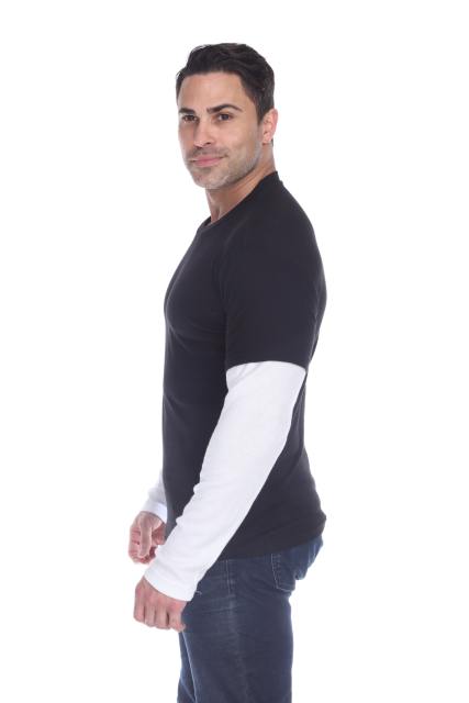 4760 Men's Thermal 2-fer Long Sleeve Jersey Tee