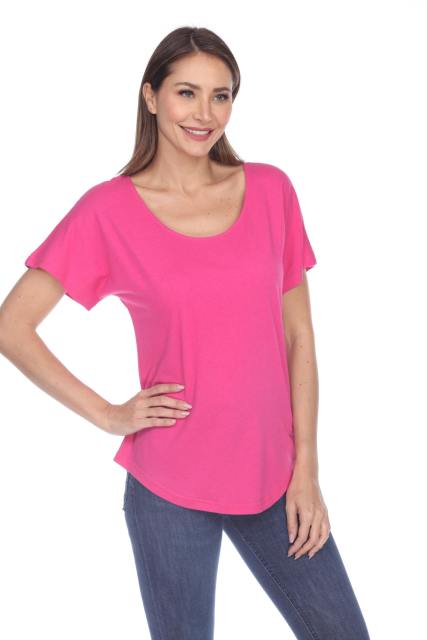 3905 Junior's Bamboo Blend Curve Hem Dolman