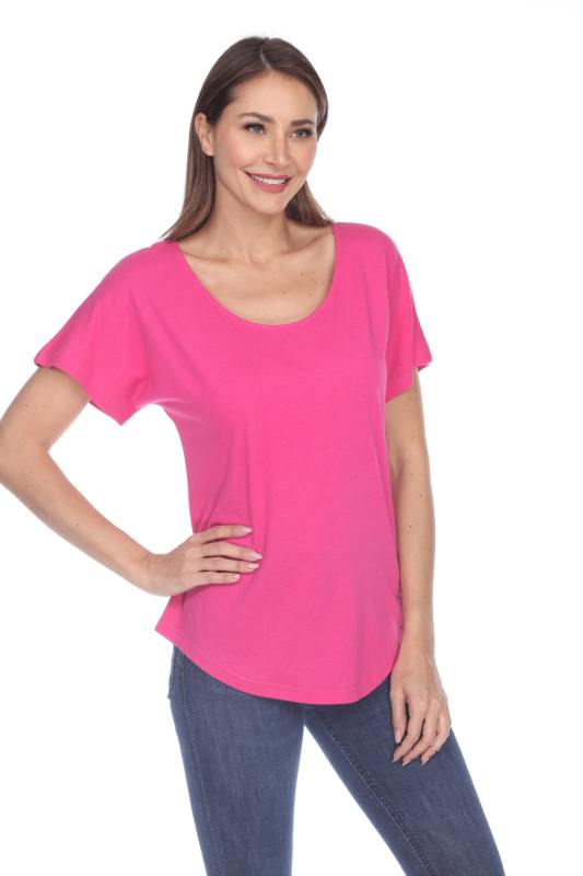 3905 Junior's Bamboo Blend Curve Hem Dolman