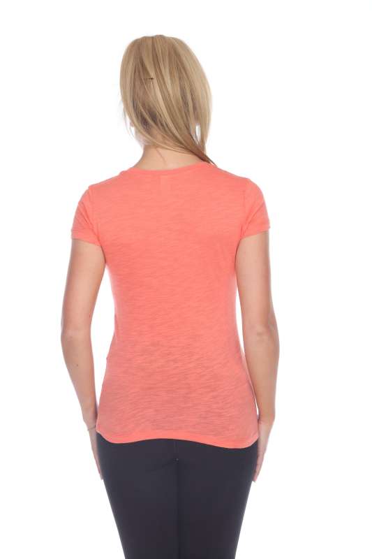 6053 Juniors Cap Sleeve Cotton Slub Tee