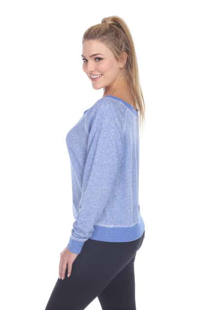 8904 Junior's French Terry Long Sleeve Pullover