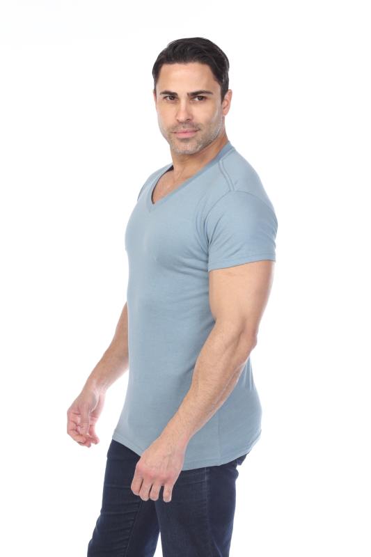4601 Men's Slim FIt Short Sleeve V-Neck Tee