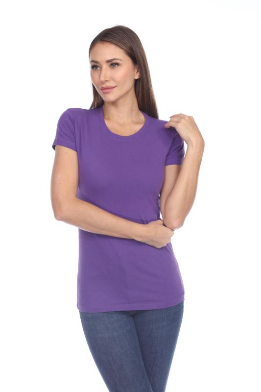 1000 Junior's Luxury Cap Sleeve Crew Neck Tee