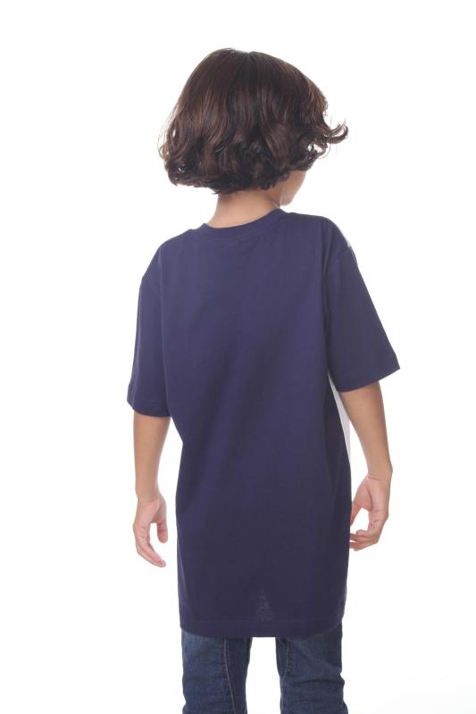 9607 Boy's Color Block V Neck Tee