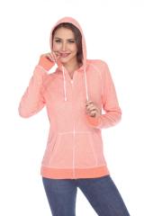 8902 Juniors French Terry Long Sleeve Zip Hoodie