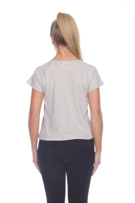1202 Junior's Cotton Nub Short Sleeve Crop Box Tee