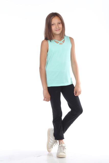 9211 Girls Cross Strap Front Tank