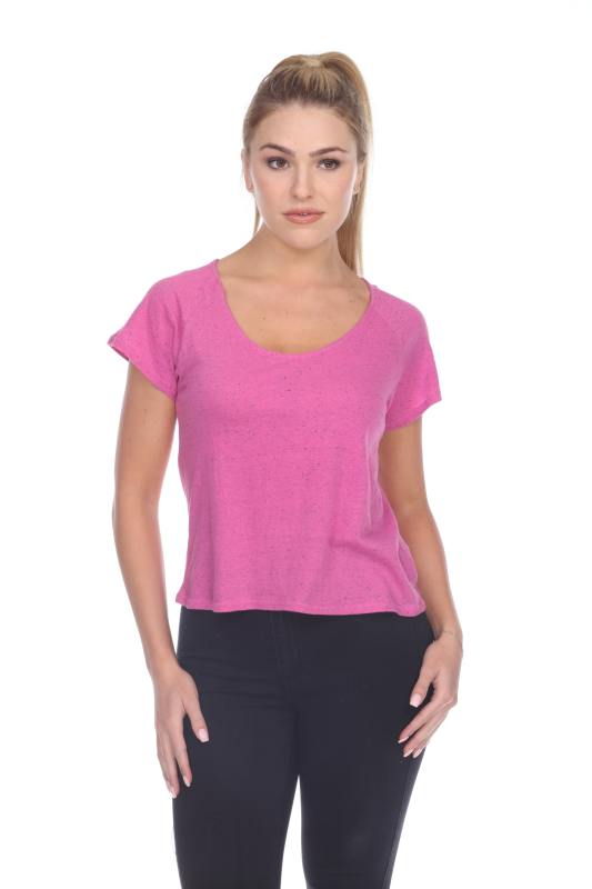1202 Junior's Cotton Nub Short Sleeve Crop Box Tee
