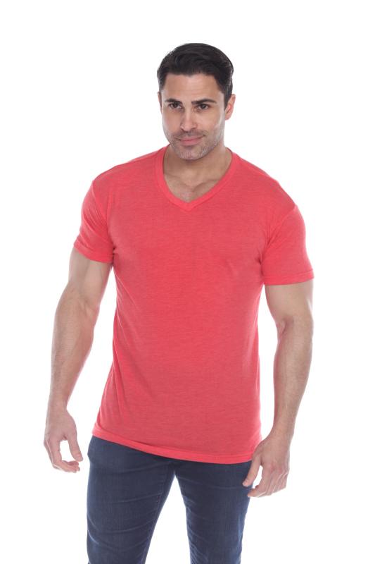 3751 Men's Tri Blend V-Neck Tee