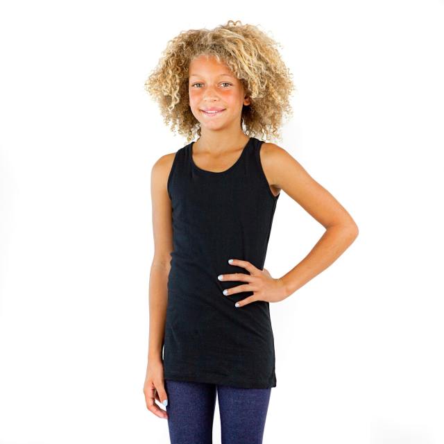 9000 Girls Basic Cotton Jersey Tank