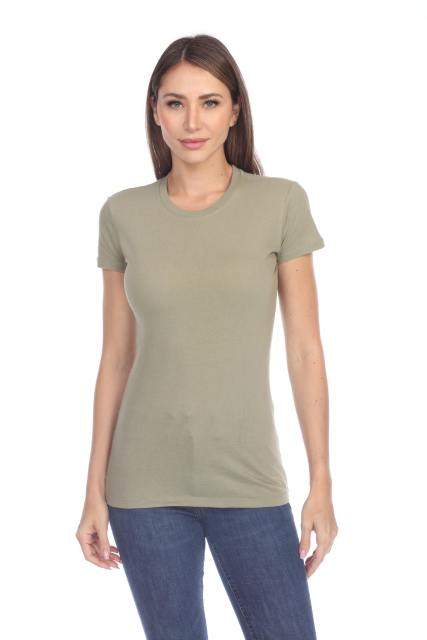 1000 Junior's Luxury Cap Sleeve Crew Neck Tee