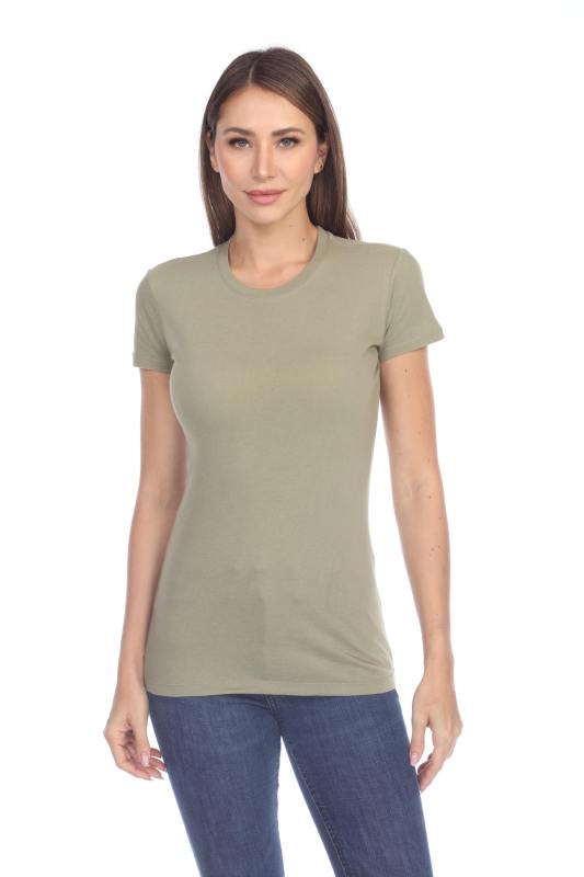 1000 Junior's Luxury Cap Sleeve Crew Neck Tee