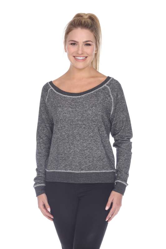 8904 Junior's French Terry Long Sleeve Pullover