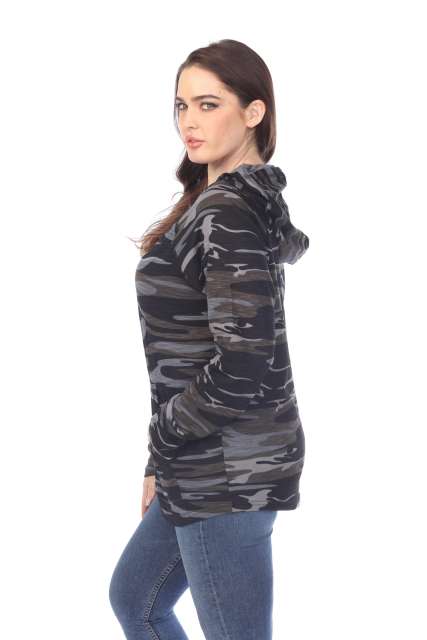 3606C Adult Unisex Camo Print Pullover Hoodie