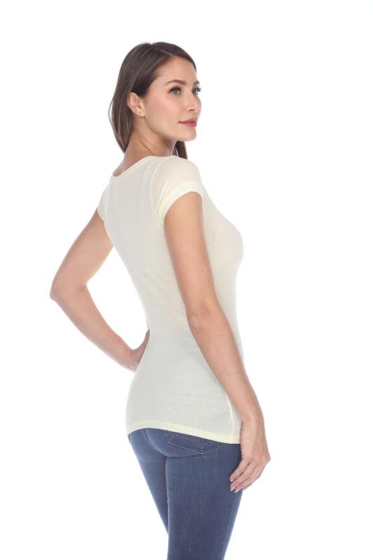 5001 Junior's Cap Sleeve Scoop Neck Tee
