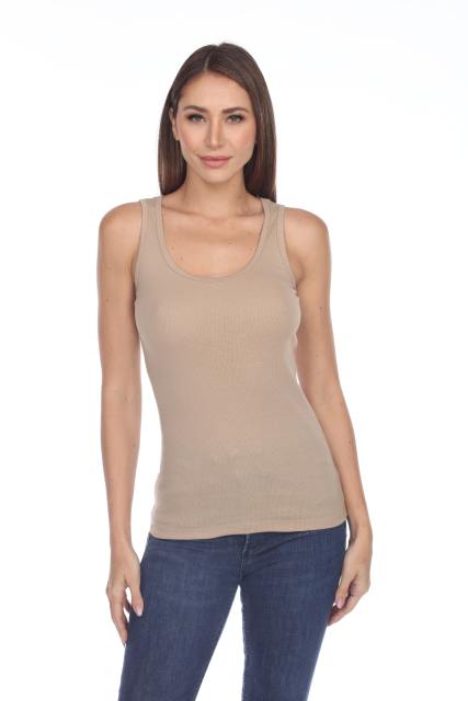 2000 2 x 1 Rib Tank Top