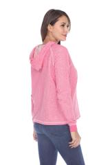 8906 Junior's French Terry Boxy Hoodie Pullover