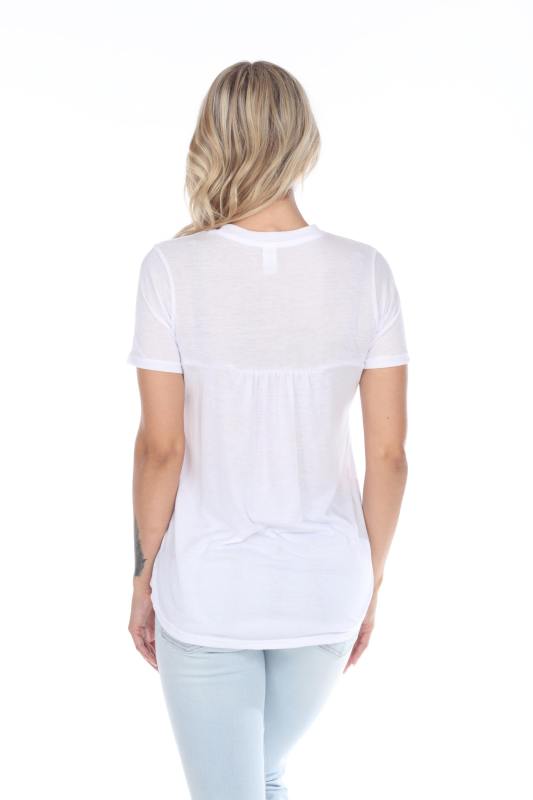 3305 Junior's Shirred Tee