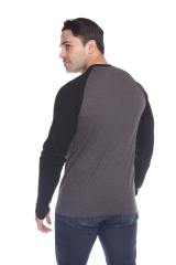 3701 Men's Long Sleeve CVC Blended Crew Neck Raglan