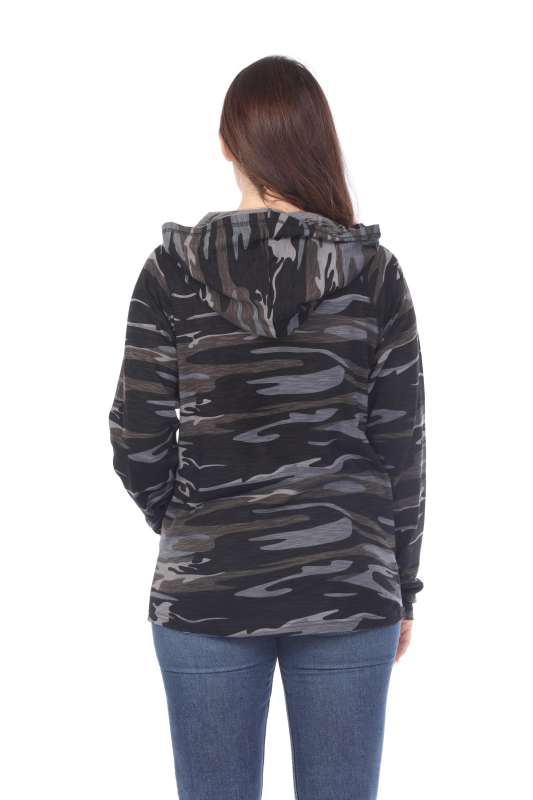 3606C Adult Unisex Camo Print Pullover Hoodie