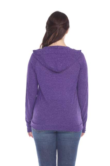6153 Juniors Poly Linen Zip Hoodie