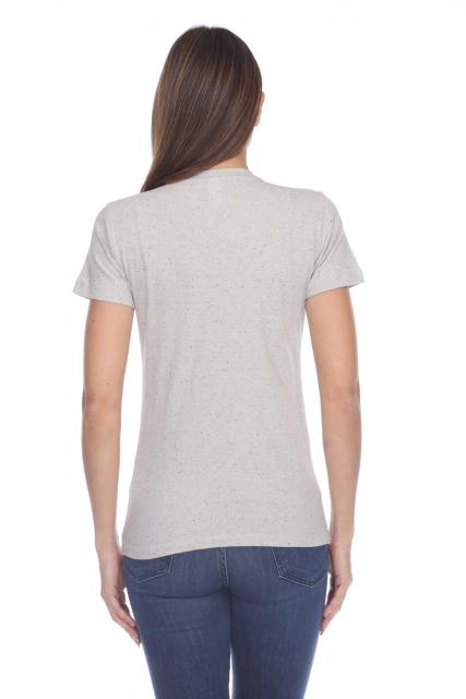 1203 Junior's Cotton Nub Short Sleeve Regular V-Neck Tee