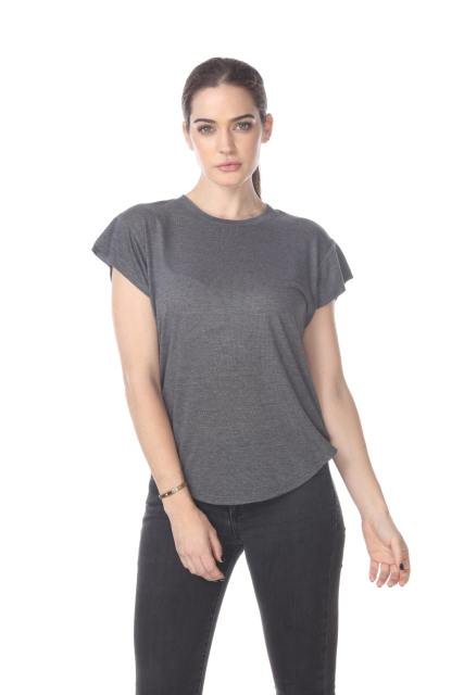 3307 Junior's Modern Cap Sleeve Tee