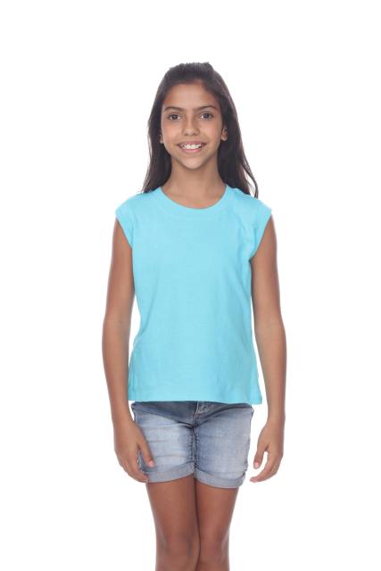 9005 Girls Cuffed Hi-Lo Tank