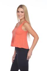 1206 Junior's Cotton Nub Crop Tank