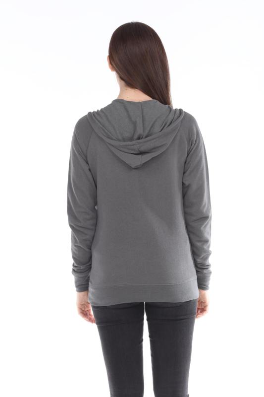 8902 Juniors French Terry Long Sleeve Zip Hoodie