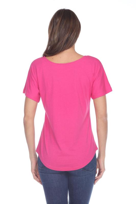 3905 Junior's Bamboo Blend Curve Hem Dolman