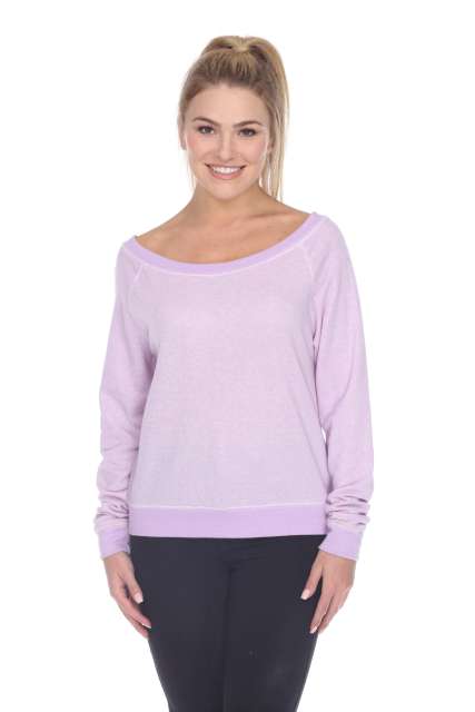 8904 Junior's French Terry Long Sleeve Pullover