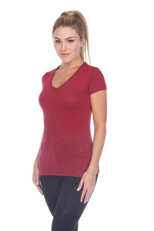 6053 Juniors Cap Sleeve Cotton Slub Tee